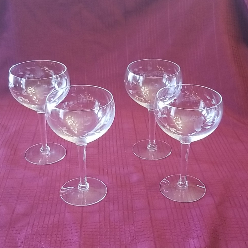 Princess House Open Champagne Glasses